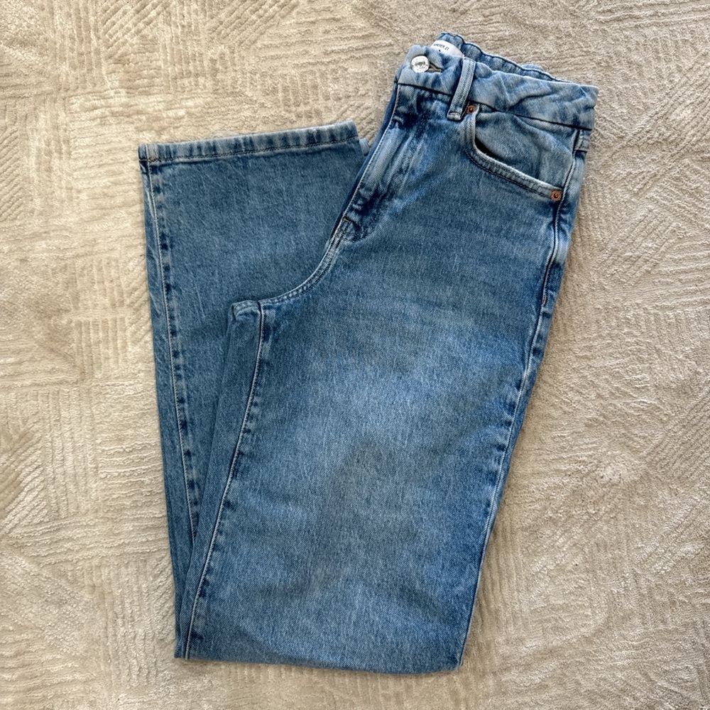 Forever 21 Light Blue Curved Denim